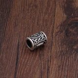Viking Beard Hair Beads with Keel Chain - S925 Sterling Silver