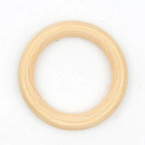DIY Wooden Beads Connectors Circle Unfinished Natural Wood Lead-Free