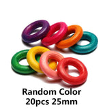 DIY Wooden Beads Connectors Circle Unfinished Natural Wood Lead-Free