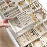 Flannelette Jewelry Display Stackable Jewellery Holder