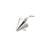 Titanium Internal Thread Cone Piercing 14G 16G Nose Ear Labret Earring Studs