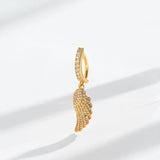 1PC 1.6X10mm Reverse Clicker Belly Ring CZ Tassel Navel Button Rings