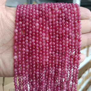Faceted Agat Quartzs Charm Spacer Beads for Jewelry Making DIY