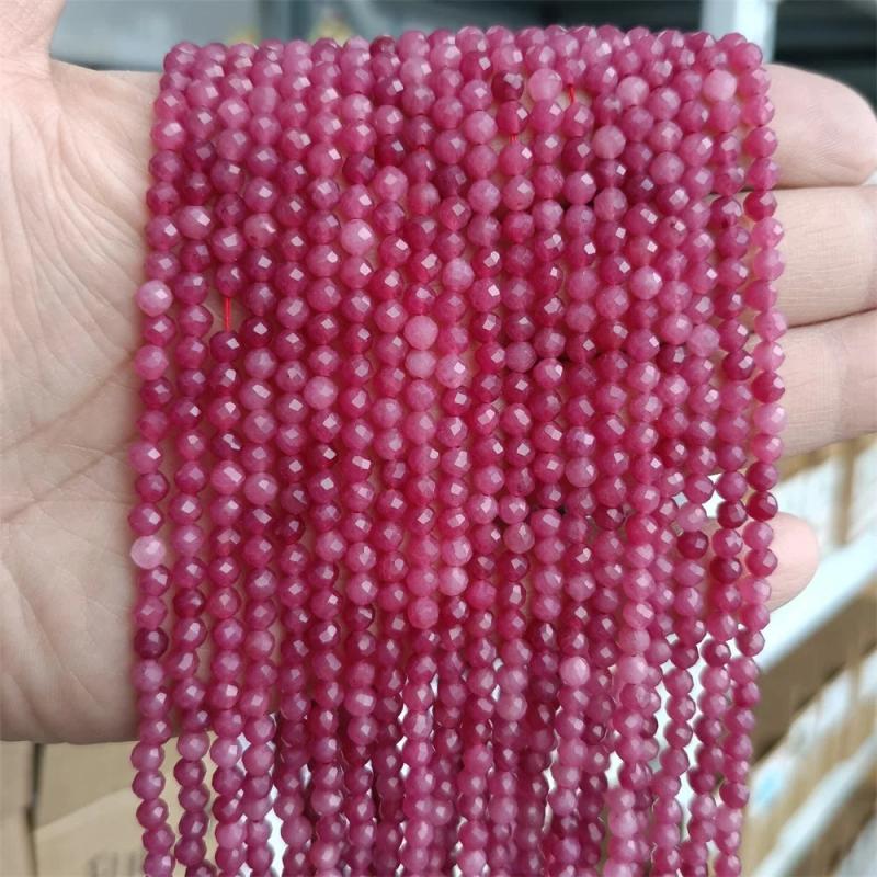 Faceted Agat Quartzs Charm Spacer Beads for Jewelry Making DIY