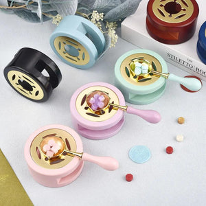 Wax Seal Stamp Set with Melting Furnace and Spoon