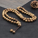 Vintage 8mm Wooden Beads Bracelet for Men & Women