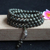 Sandalwood Necklace Rosewood Buddhism 108 Buddha Pendant Meditation Bracelet