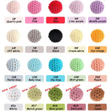 16/20mm Wooden Crochet Beads For DIY Jewelry Making