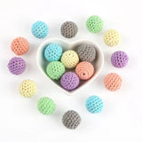 16/20mm Wooden Crochet Beads For DIY Jewelry Making