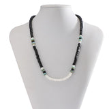 Wood Beads Necklace for Men Choker Strand Neck Chain Jewelry