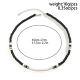 Wood Beads Necklace for Men Choker Strand Neck Chain Jewelry