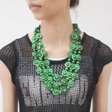 Bohemian Coconut Shell Wood Bead Pendant Necklaces