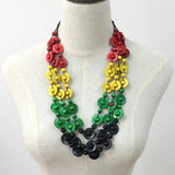 Bohemian Coconut Shell Wood Bead Pendant Necklaces