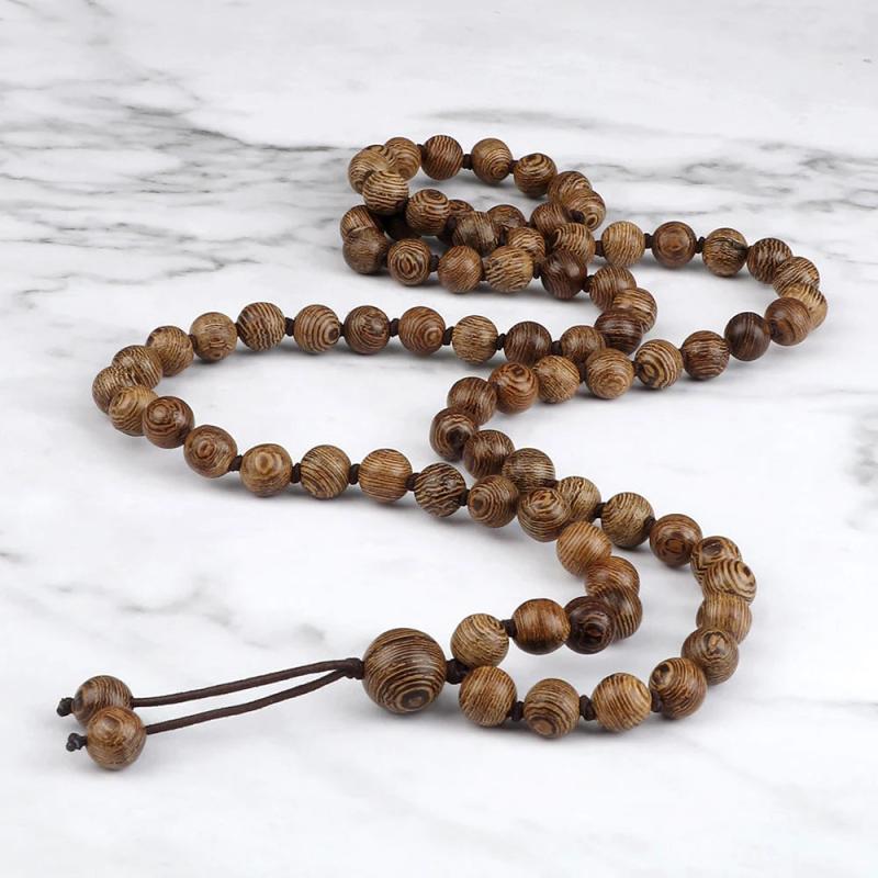 8mm Beaded Necklace Men Women Prayer Bracelet Yoga Meditation Jewelry