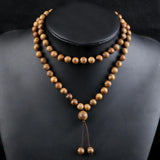 8mm Beaded Necklace Men Women Prayer Bracelet Yoga Meditation Jewelry