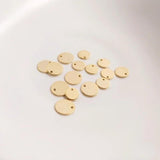 10Pcs Round Stamping Blank Disc Charms For Jewelry Making DIY