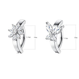 Butterfly Heart Navel Ring Stainless Steel Belly Button Piercing