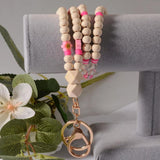 Smile Clay Beads Necklace Keychain Pendant for Women Girls