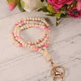 Smile Clay Beads Necklace Keychain Pendant for Women Girls