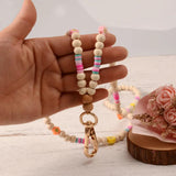 Smile Clay Beads Necklace Keychain Pendant for Women Girls