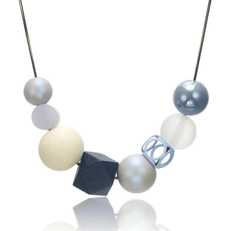 Acrylic Beads Long Necklace Women's Jewelry MX063