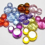 Mixed Colour Acrylic Mouse Charm Beads 36mm