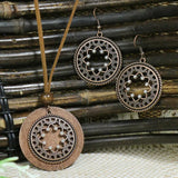 Ethnic Bronze Turquoise Necklace Set Hippy Jewelry Boho Necklaces