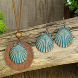 Ethnic Bronze Turquoise Necklace Set Hippy Jewelry Boho Necklaces