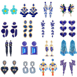 Crystal Earrings Geometric Style Jewelry for Women