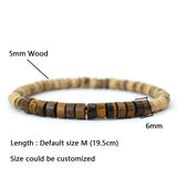 Minimalist Natural Wood Bracelet Tendance A Emperor Stone Braclet