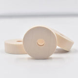 30x10mm Natural Wood Rondelle Beads for DIY Crafts 10pcs