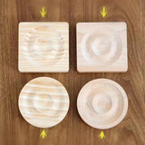 Wooden Round Jewelry Display Tray for Bracelets Charms Beaded Bracelet