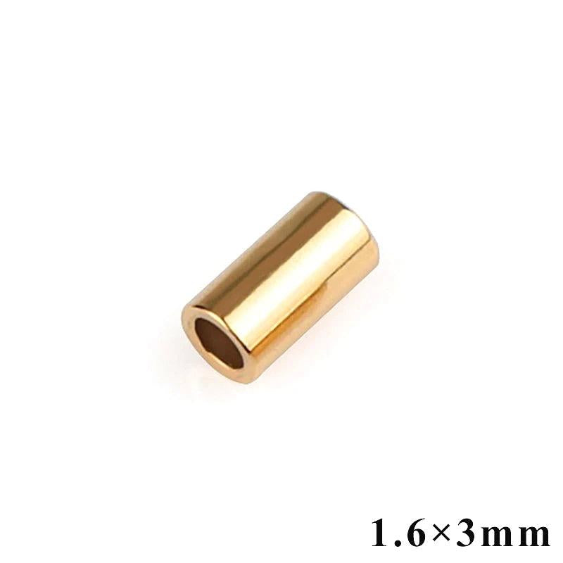 10PCS 14K Filled Crimp & End Beads 2mm 1.6mm Jewelry Findings