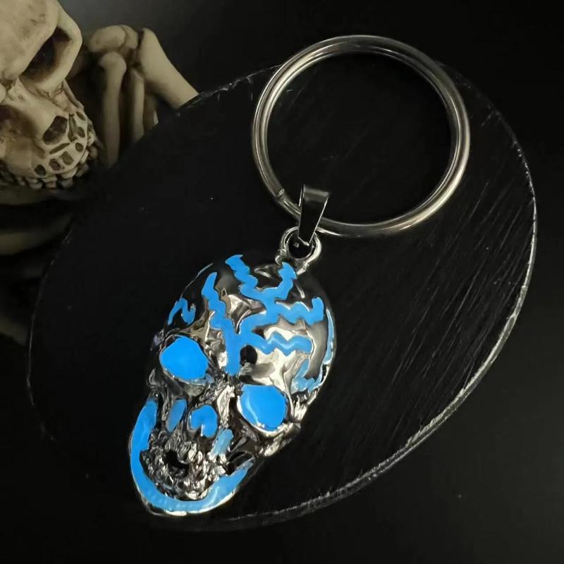Gothic Wolf Glow In The Dark Keychain