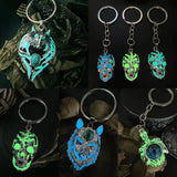 Gothic Wolf Glow In The Dark Keychain