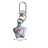 Loopy Key Chain Cartoon Starfish Fish Pendant Strawberry Rabbit Key Ring
