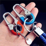 3pcs Stainless Steel Creative Key Holder Car Keychain Keyring Men Key Chain