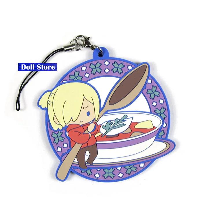 YURI ON ICE Anime Keychain Rubber Strap Charms D250A
