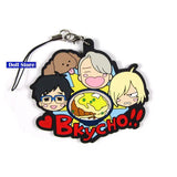 YURI ON ICE Anime Keychain Rubber Strap Charms D250A