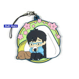 YURI ON ICE Anime Keychain Rubber Strap Charms D250A