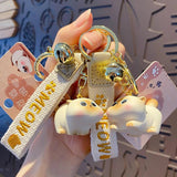 Cat Key Chains Resin Animal Keychain Car Bag Charm Pendant