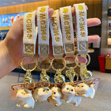 Cat Key Chains Resin Animal Keychain Car Bag Charm Pendant