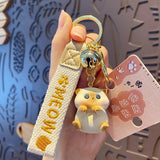 Cat Key Chains Resin Animal Keychain Car Bag Charm Pendant