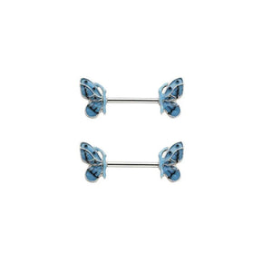 Butterfly Nipple Piercing Stainless Steel Nipple Ring Body Piercing Jewelry