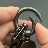 Astronaut Pendant Key Chain Leather Ring Ornaments for Men and Women