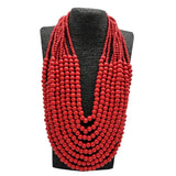 Wind Layer Wood Necklace & 8 Layer Pendant African Jewelry