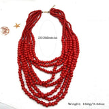 Wind Layer Wood Necklace & 8 Layer Pendant African Jewelry