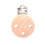 5pcs Baby Wooden Pacifier Clip DIY Silicone Beads Chain Accessory