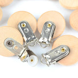 5pcs Baby Wooden Pacifier Clip DIY Silicone Beads Chain Accessory