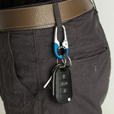 3pcs Stainless Steel Hook Keychain Outdoor Carabiner Climbing Tool
